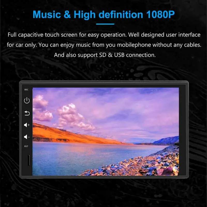 Cheap Universal Car Multimedia Player 2 Din Android 8.1 Car Radio Octa Core Stereo 4G+32G GPS Stereo WIFI Bluetooth RDS Audio 10