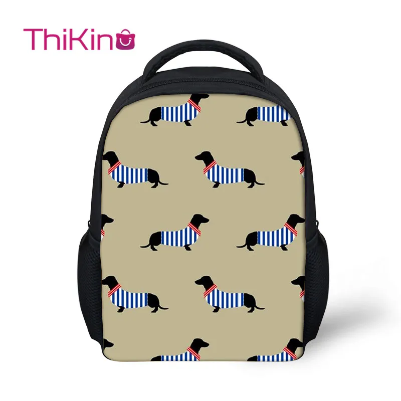 

Thikin dachshund School Backpack for Kids Boys Cartoon Storage Schoolbag for Children Girls Cute Shoulder Bags Travel Mochila