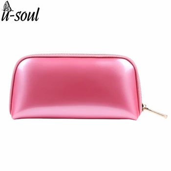 

High Quality Patent Leather Makeup Make Up Bags Female Zipper Cosmetic Bag Lady Cosmetic Cases Organizer Bag Female Bolsa ZCP166