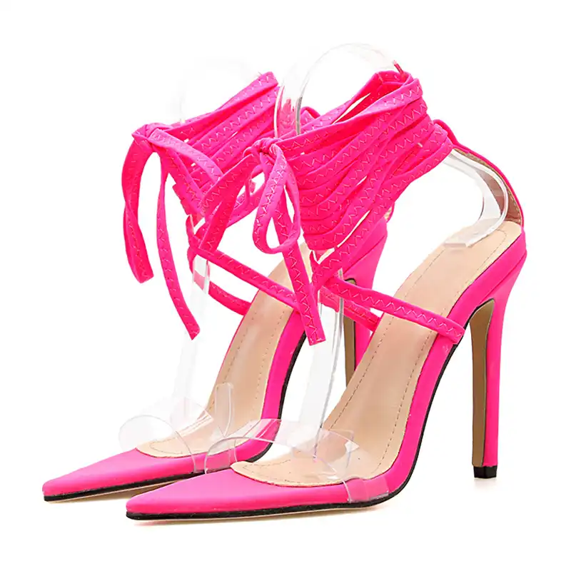 neon green heels size 11