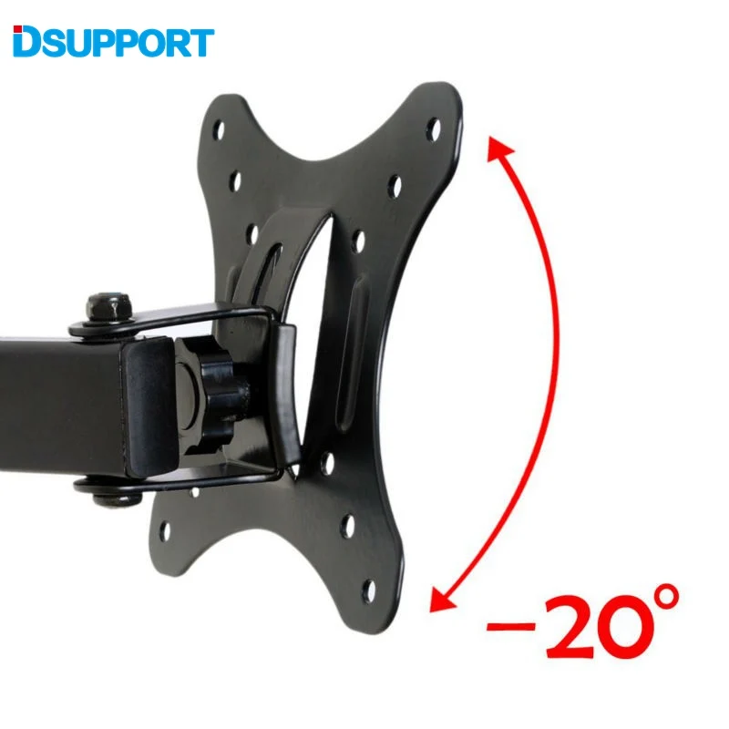 Полный движения 10-26 дюймов ЖК-дисплей СВЕТОДИОДНЫЙ монитор держатель ТВ настенный поворотный кронштейн для наклона Поворотный кронштейн VESA 50/75/100 мм загрузка 10kgs