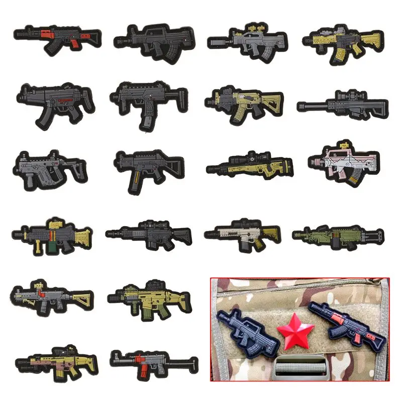

Weapons Embroidery Magic Armband Sticker Morale Chapter Army Fan Personality Tactical Backpack Patch Badge 20 styles to choose