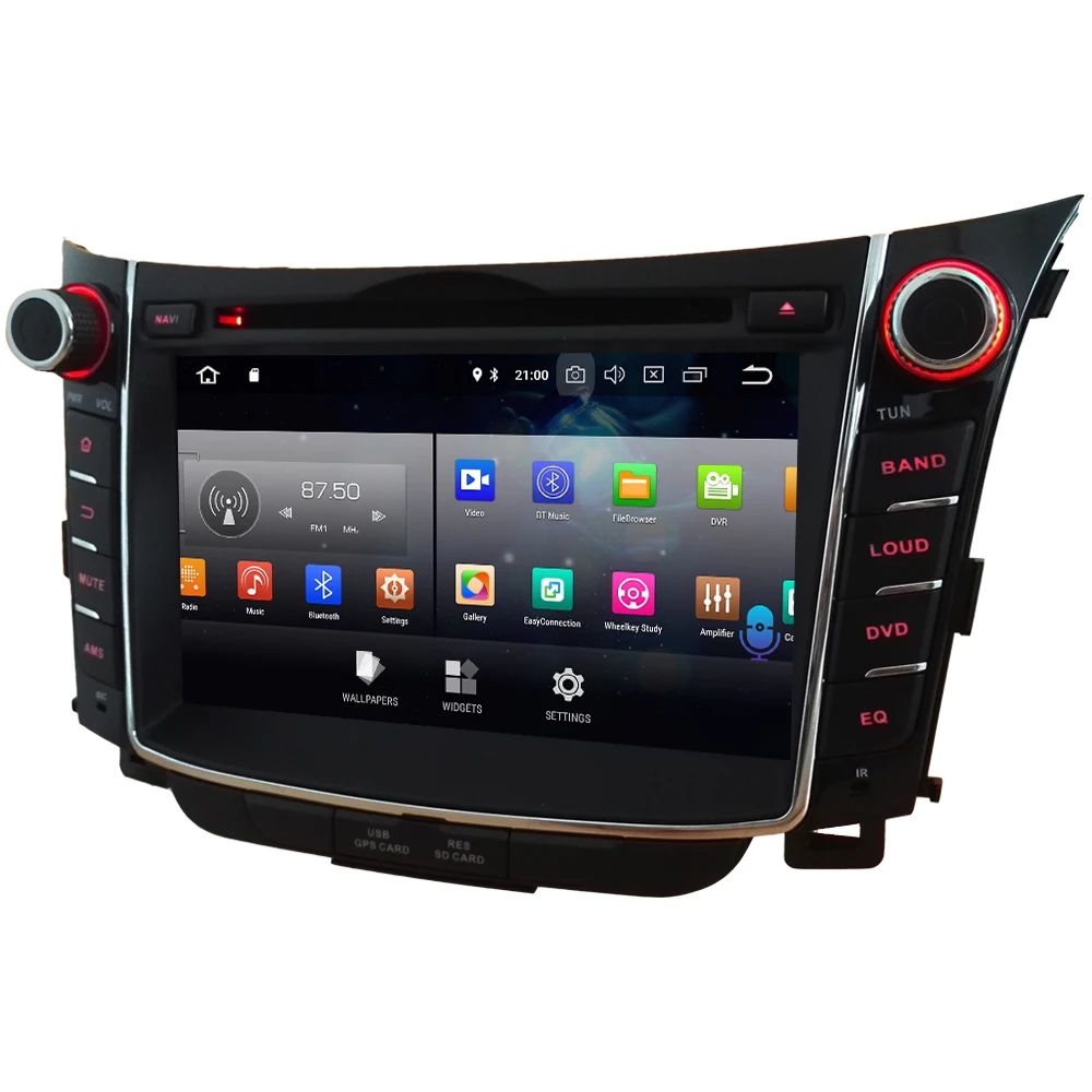 Clearance KLYDE 7" Android 8.0 7.1 4G Octa Core 4GB RAM 32GB ROM Car DVD Multimedia Player Stereo GPS Navigation For Hyundai I30 2011-2016 2