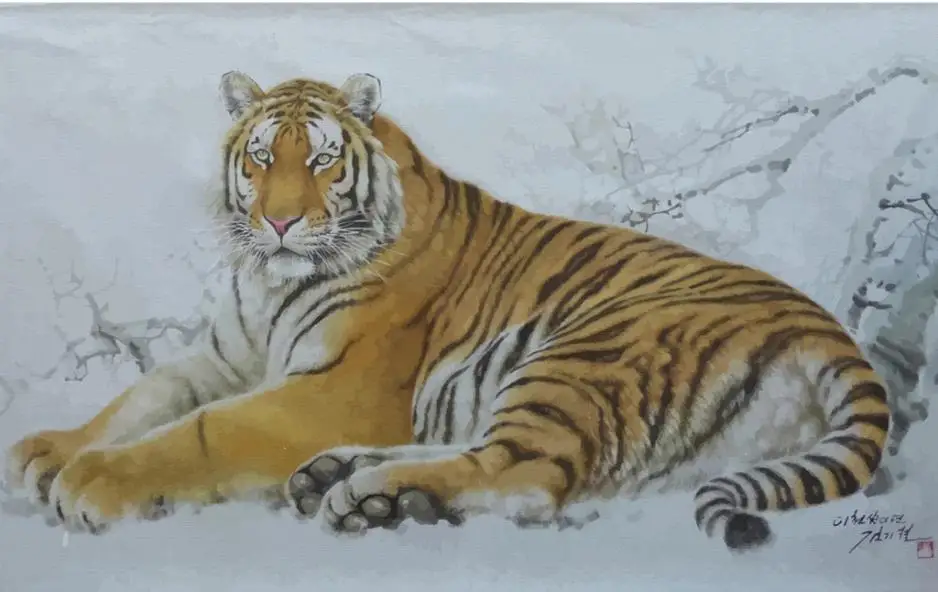 

modern wallpaper for living room Ink tiger snow mural 3d wallpaper 3d wall papers for tv backdrop