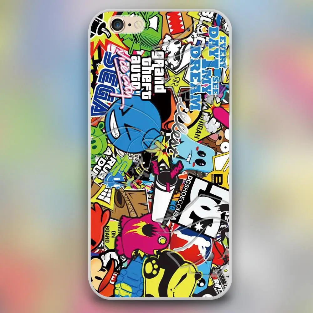 sticker boom vinil extura Design black skin case cover cell