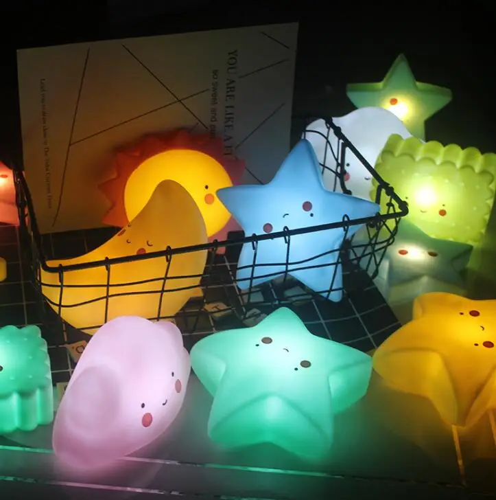 

Led Seven-colour Night Lamp Water Drop Silicone Night Lamp Silicone Night Lamp