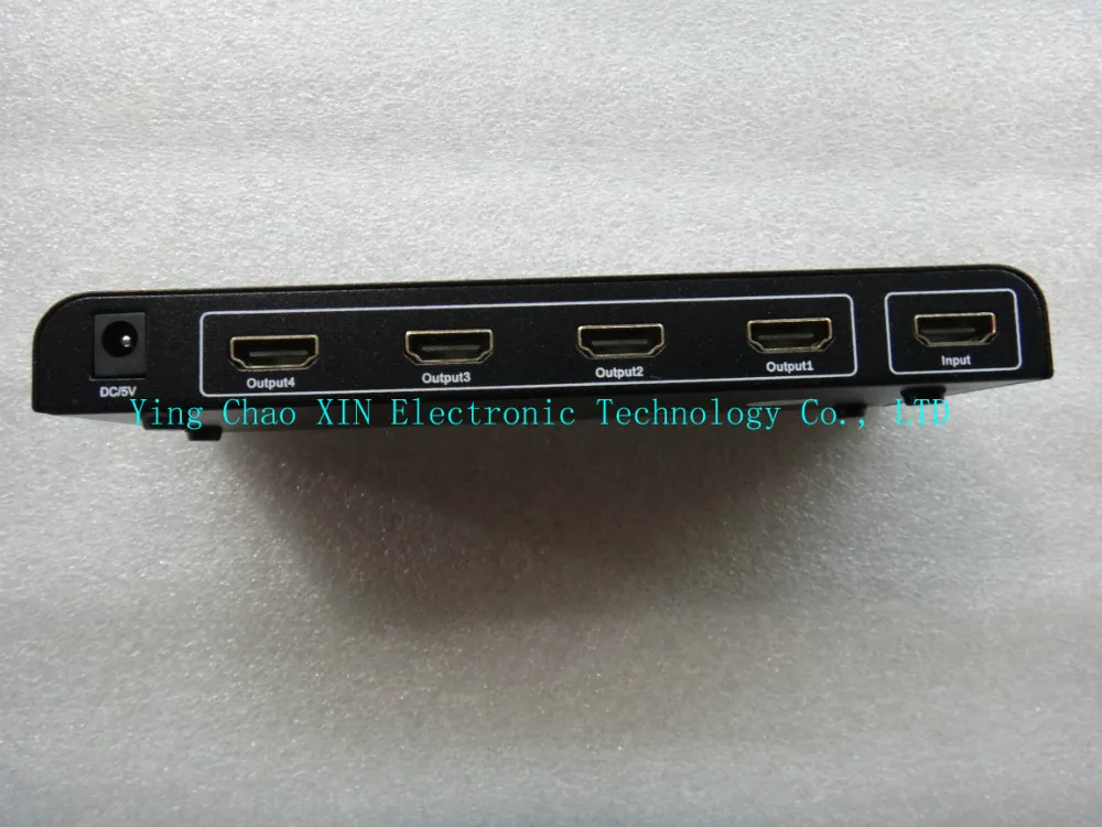 Mini 4 Порты и разъёмы 1x4 HDMI Splitter конвертер Поддержка 3D HD 1.4 до 1080 P 1 Вход 4 выход Усилители домашние и адаптер Бесплатная доставка