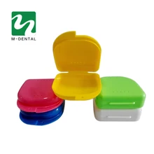 Цветной зубной фиксатор брекеты мундштук ночной шлифовальный предохранитель для хранения протеза Чехол контейнер коробка
