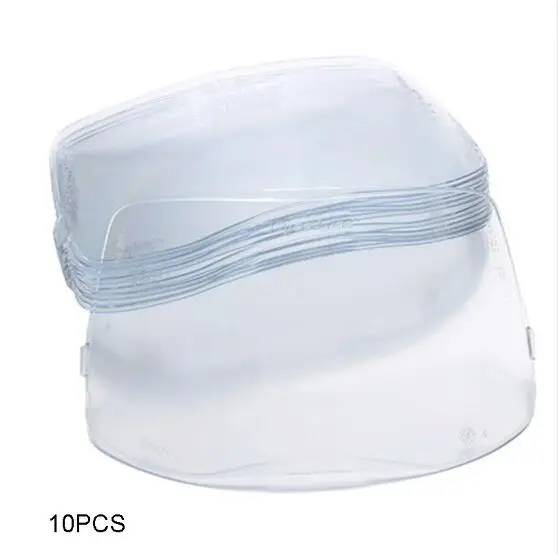 10 Placas Protectoras De Policarbonato Para Careta De Soldar - 133 X 114 Mm, Resistente Al Fuego Y Anticaídas, Para Soldadura Y Corte