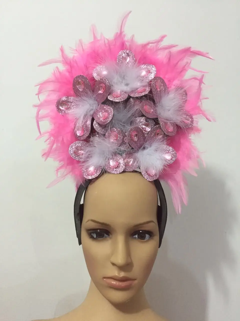 Carnival feather headwear for girls party dancing performance female