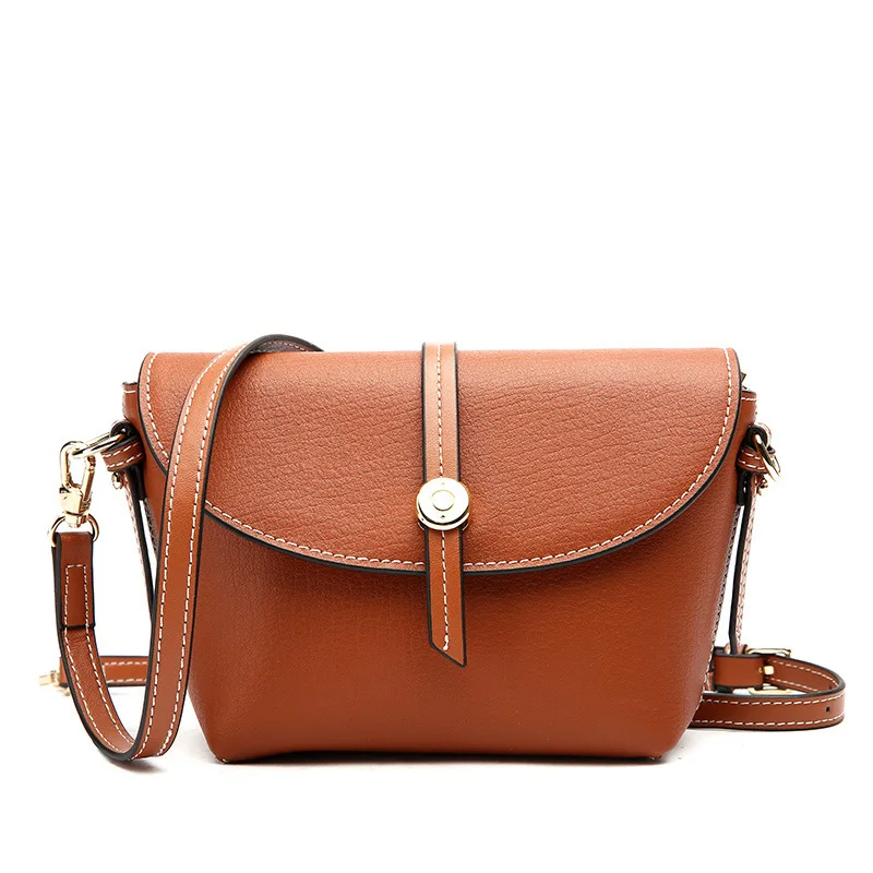 

Women's Genuine Leather Handbags Vintage Luxury Dumpling Shoulder Bags For Women Handbags Hasp Female Crossbody Messenger Bag