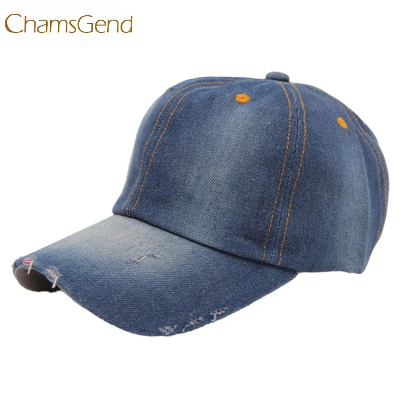 Solid Color Denim Baseball Cap Women Men Denim Hip Hop Flat Hat Summer Cotton Caps,B,China,One Size
