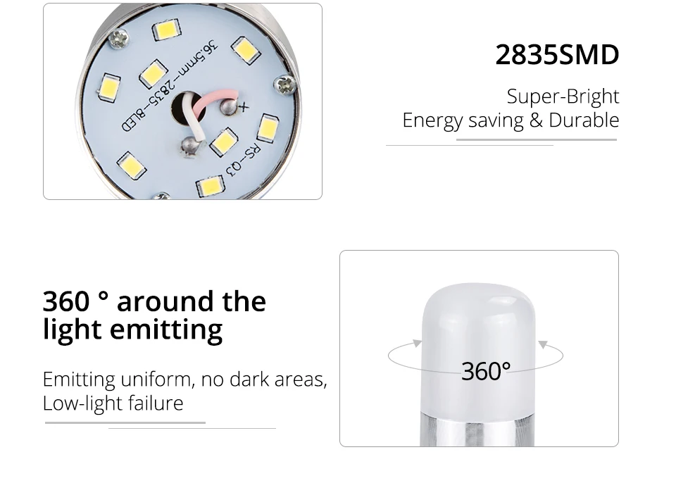 Lamp Light E27 E14 AC220V 110V Corn Bulb _ (6)