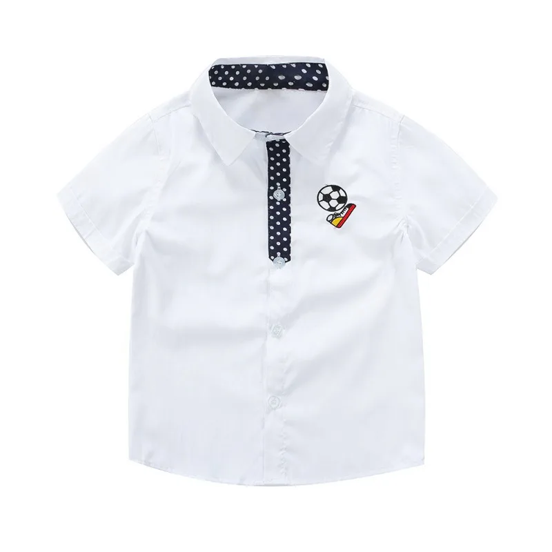 Хлопковая рубашка для мальчиков; одежда для малышей; спортивная рубашка для отдыха для мальчиков; одежда для малышей; блузка с принтом для малышей; рубашки с короткими рукавами