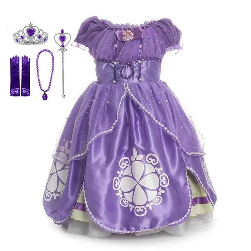 Vestidos de la princesa sofia para niña de 1 año Clearance