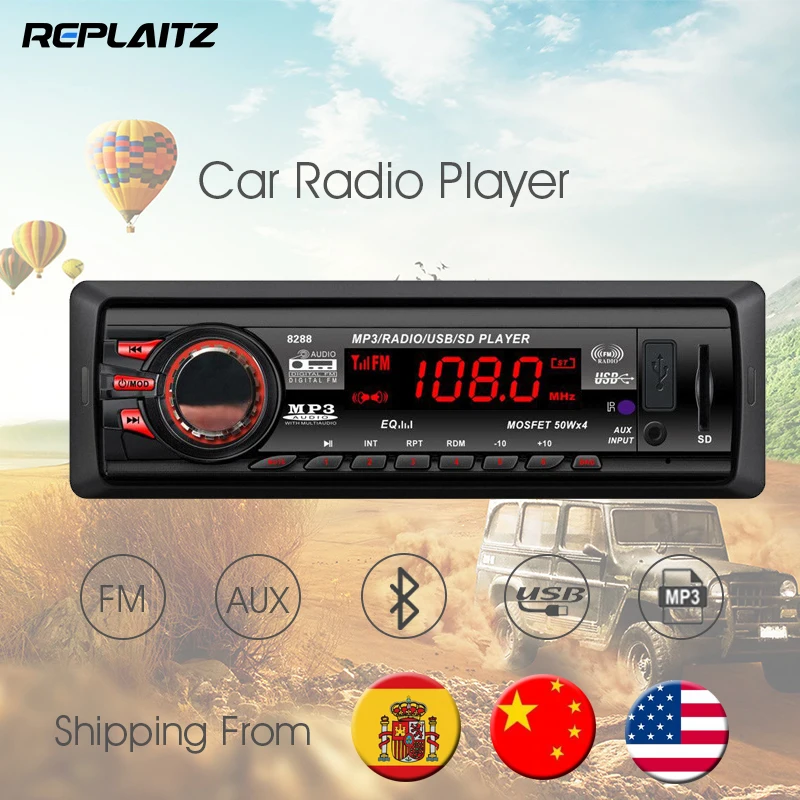 New 12V Car MP3 Player FM Car Radio Player Bluetooth V2.0 Hands free