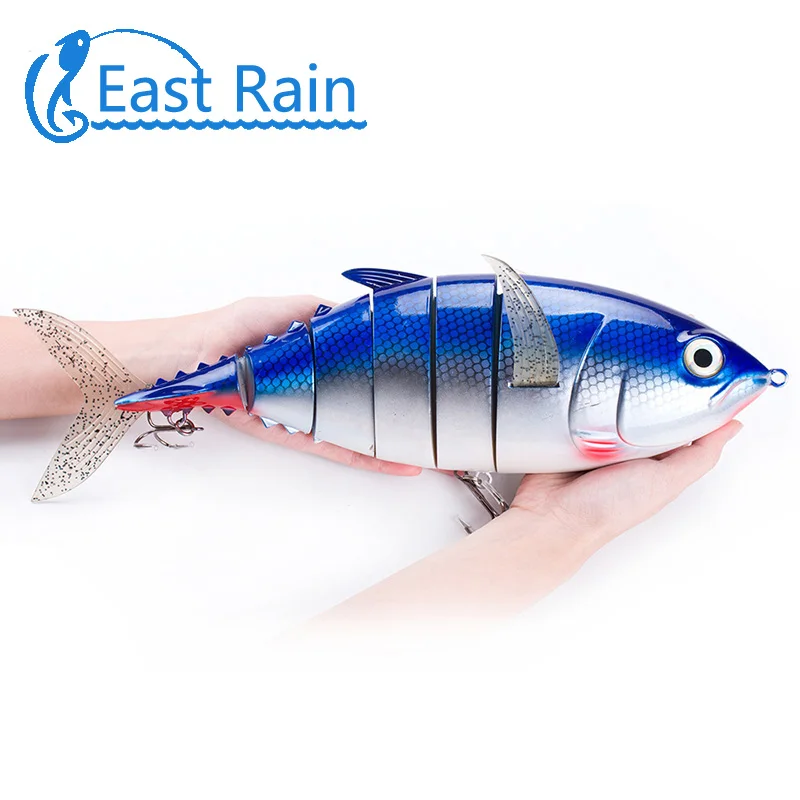 East Rain 40 см 1027 г морская рыболовная приманка 6 сегментов жесткая качественная