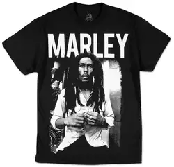 Bob Marley-черная футболка Размер S-3XL мужские футболки летний Стиль Мода Swag мужские футболки повседневная мужская одежда Топ Футболка