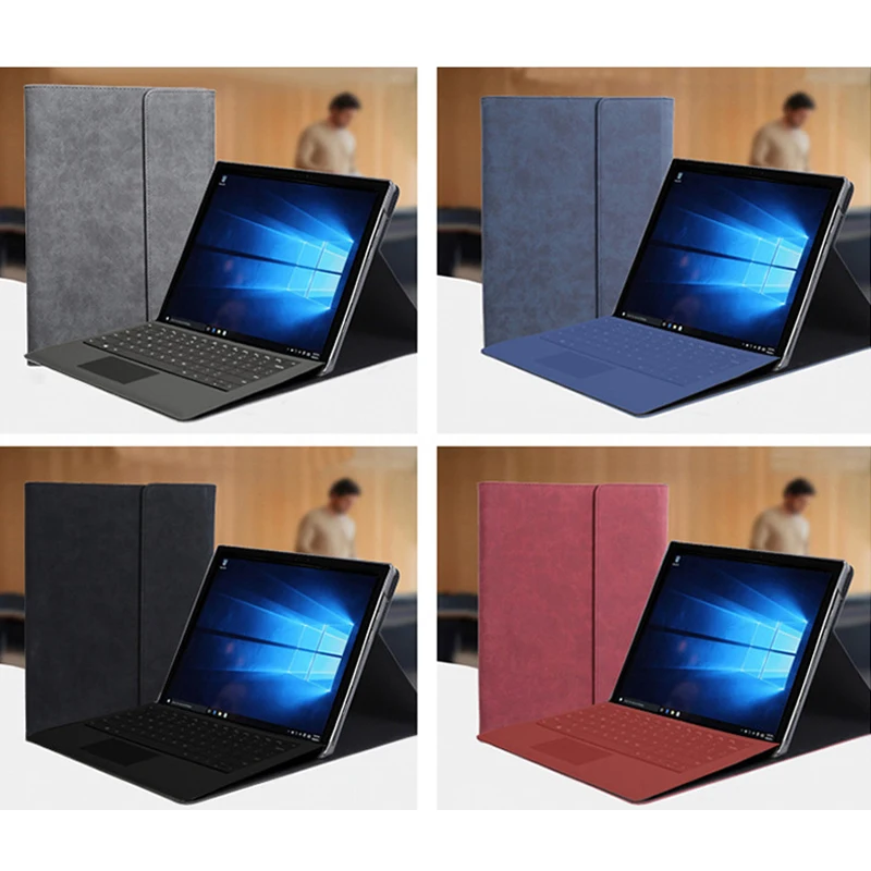 

2019 New Fashion Unisex Tablet Sleeve Flip Stand Cover For Microsoft Surface Pro 3 4 5 6 12 12.3 inch Case Women Men Sleeve Bag