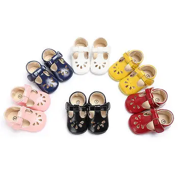 

2018 Infant Baby Girls Lovely Pu Soft Sole Crib Shoes Sneaker Newborn To 0-18 M New