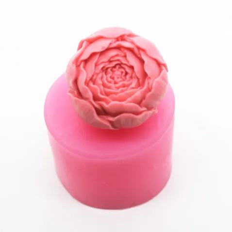 Rose chocolate silicone flower molds for soap making 3d plaster ornament mould for gardening home deocration
