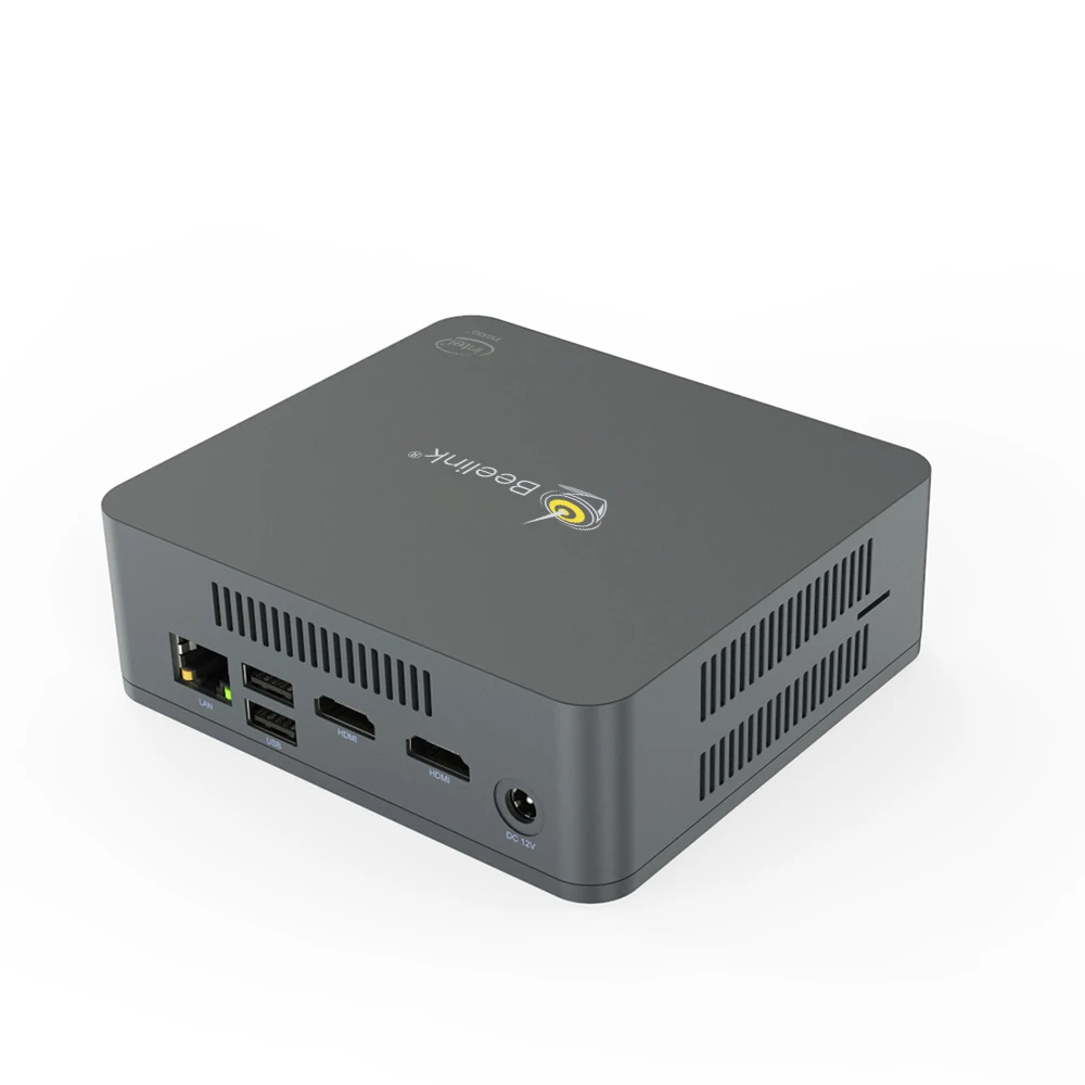Beelink U55 Мини ПК Intel Core I3 5005U HD Graphics 5500 телеприставка 8 Гб 128 ГБ/256 ГБ/512 ГБ SSD 1000 Мбит/с