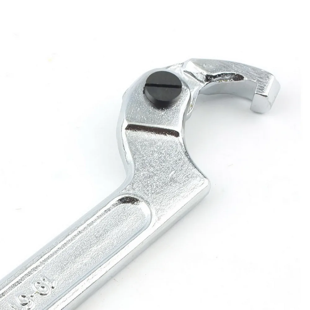 19-51 мм хром-ванадиевый Регулируемый крюк гаечный ключ C гаечный ключ новейший велосипедный инструмент идеально подходит для поворотной гайки или болта