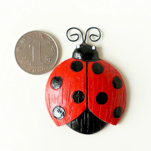 Red Ladybird 3D Insect Fridge Souvenir Refrigerator