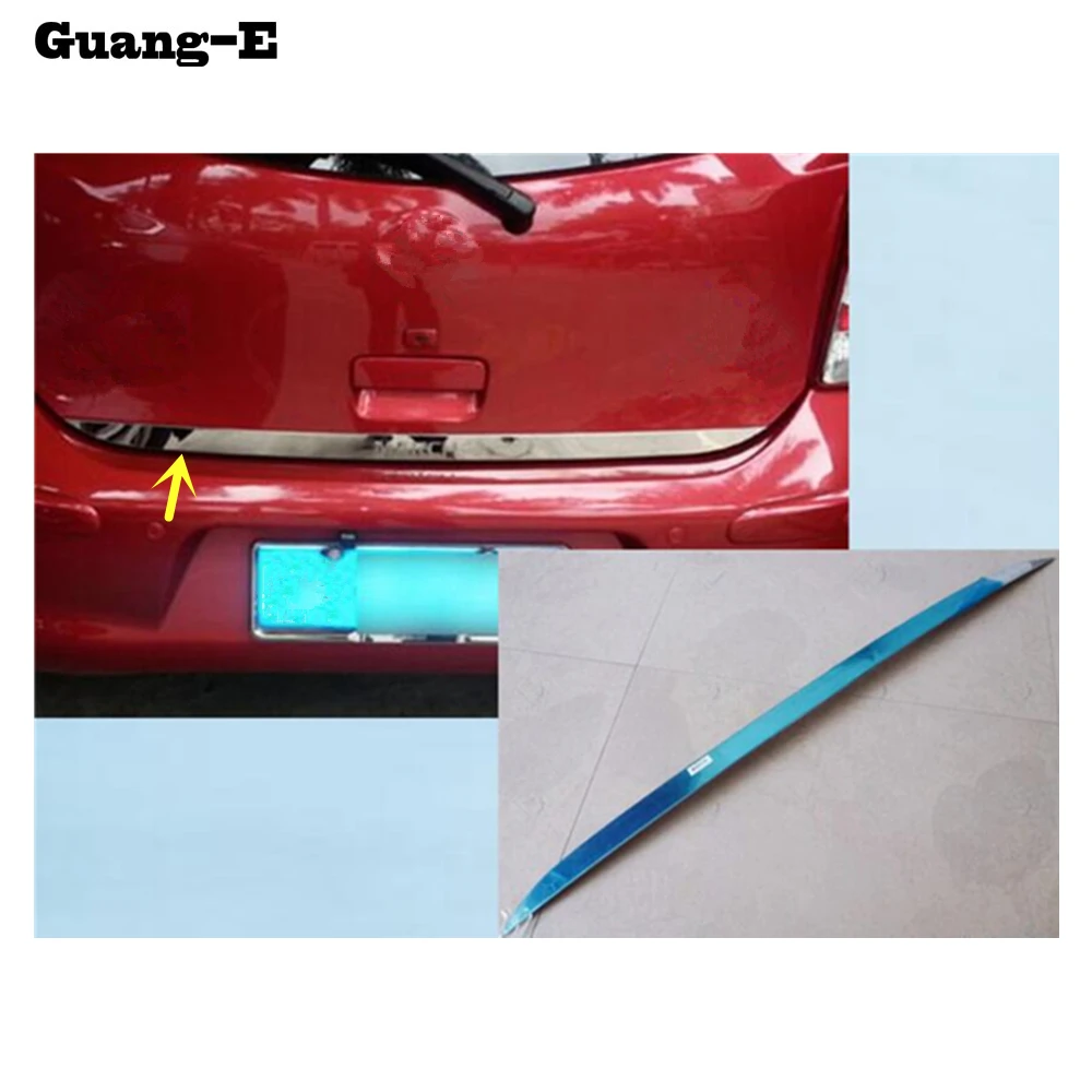 Car bumper Sticks body styling stainless steel Rear door tailgate frame plate trim lamp 1pcs For