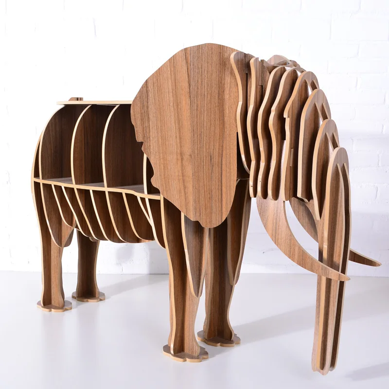 1 комплект 32*47 дюймов современный дизайн креативная деревянная модель слона художественная мебель для гостиной декоративная мебель