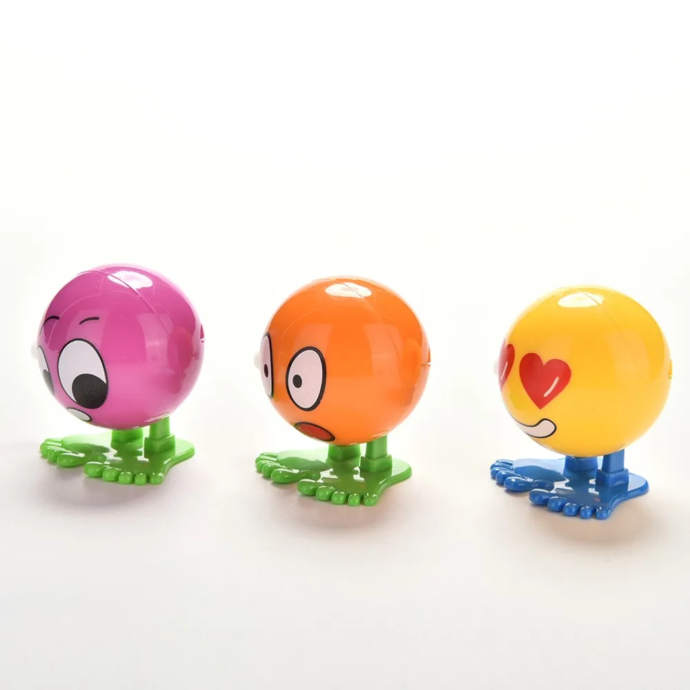 Дружественные экологические материалы красочные смешные лица Somersault работает Заводной заводная игрушка классические весенние детские игрушки