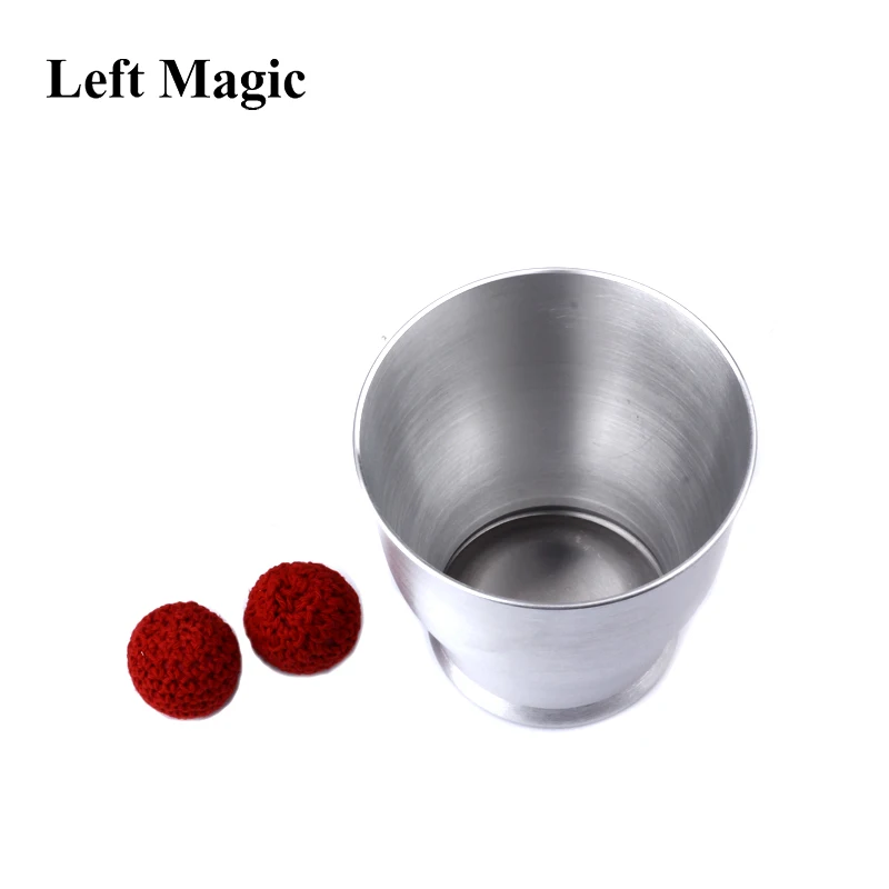 Алюминиевая отбивная чаша(большой размер, серебро)-Волшебные трюки Делюкс с широким горлом чашка и шарики крупным планом магический реквизит Магнитный ментализм