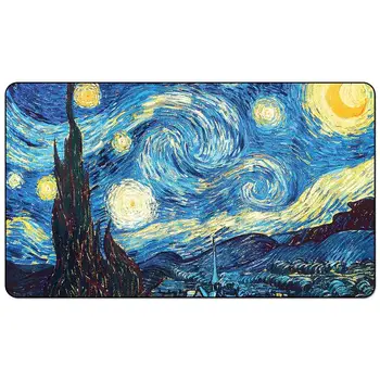 

Van Gogh's Starry Night 1889 60x35cm Magic Board Game Playmat Starry Night Playmat for Board Game table mat