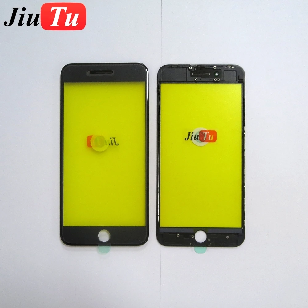 OEM 3 in 1 Cold Press Glass with Bezel Frame +OCA Adhesive Sticker Film For iPhone 8G 8 plus LCD Screen Refurbishment Jiutu (24)