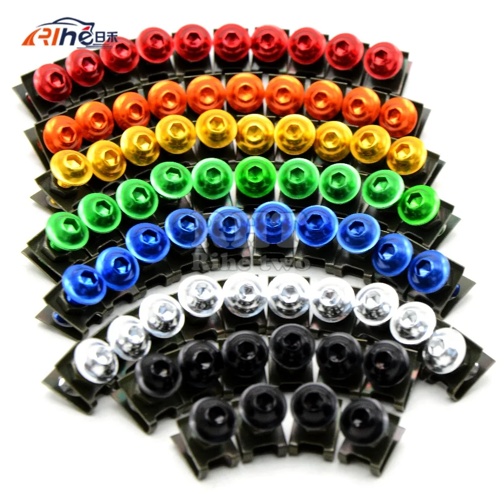 Universal 6mm motorcycle fairing screw kit set screws for triumph tiger