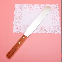 Нержавеющая сталь масла нож для кремового торта шпатель гладкой обледенения глазурь разбрасыватель удобрений помадка, кондитерские изделия для украшения тортов 6/8/10 дюймов