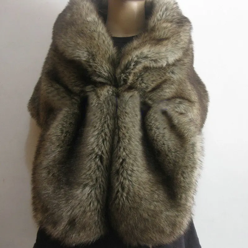 large faux fur shawl