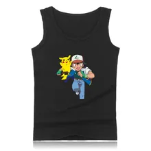 Pokemon Go бак топы для женщин/мужчин без шапочки Новая повседневная женская летняя одежда с Pika Pocket Monster Повседневная без рукавов забавная