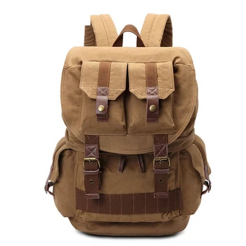 

Shockproof Camera Backpack for Canon DSLR Portable Vintage Canvas SLR bag Rucksack Bag Photography Shoulder Bags Obrother 8033