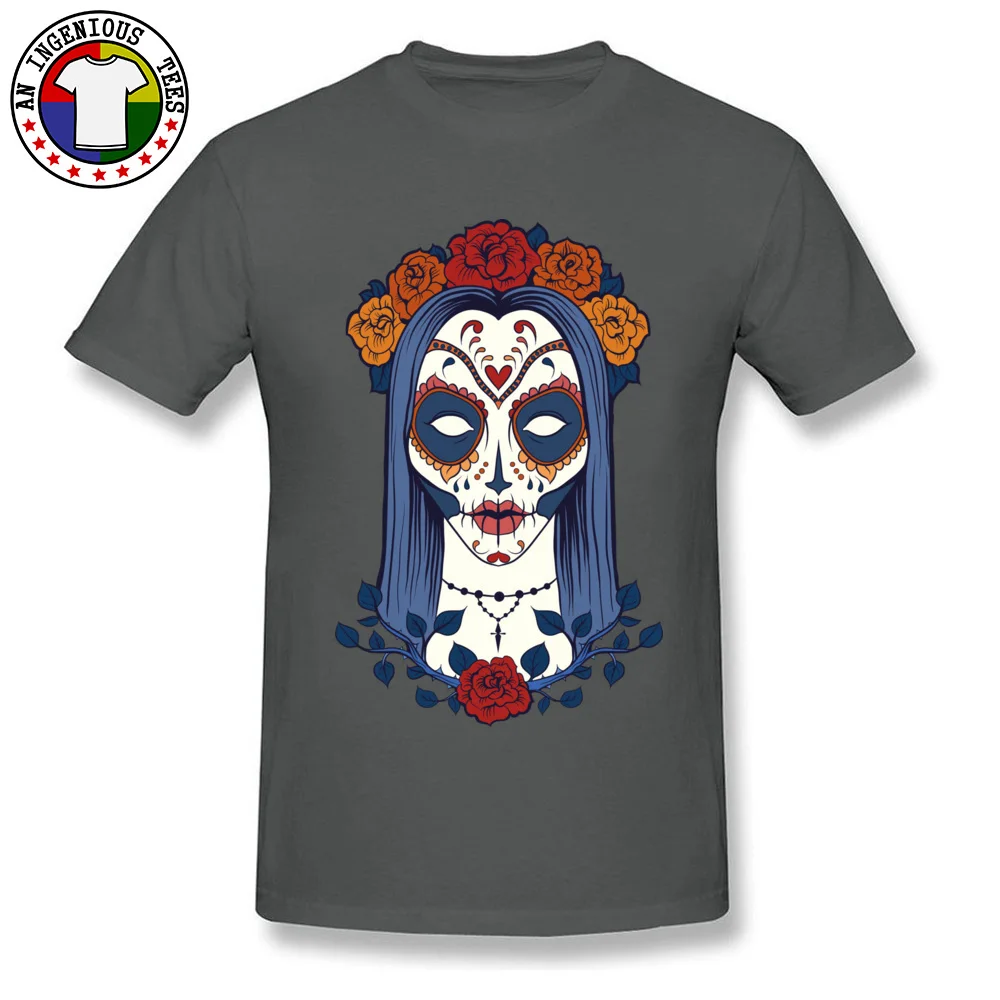 Sugar Skull 41.1 Custom T-Shirt for Boys 100% Cotton Thanksgiving Day Tops Tees Tops Tees Short Sleeve 2018 Round Neck Sugar Skull 41.1 carbon