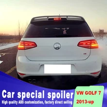 Two-way air spoiler for Golf 7 MK7 spoiler 2013 2014 2015 2016 2017 rear window roof wing High quality ABS by primer DIY paint high quality abs for volkswagen vw golf 7 r r line gtd gti spoiler 2014 2015 2016 2017 rear window roof spoiler vw golf spoiler