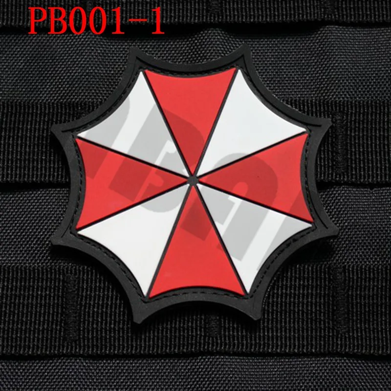 3D PVC patch Biohazard Umbrella Corporation U.B.C.S Rubber patch - Цвет: PB001