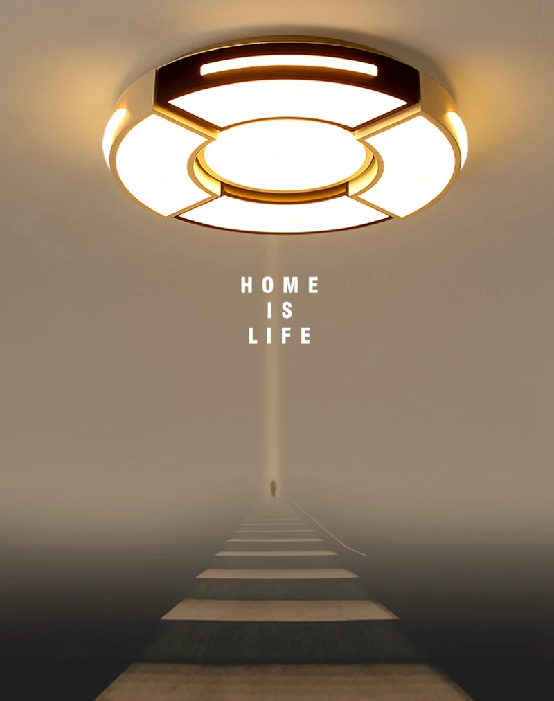 Creative Round Acrylic LED Ceiling Lights For Bedroom Living Room Modern Remote Control Ceiling Lamp Home Lighting Fixture (1)