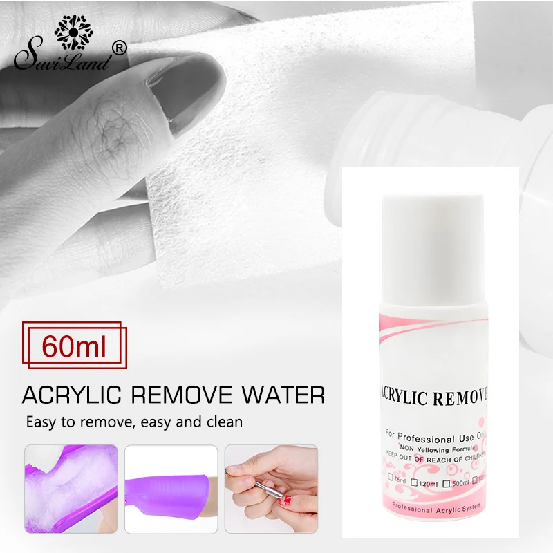 

Saviland 60ML Gel Polish Remover Water Liquid Degreaser For UV Gel Varnish LED Nails Polish Cleaner Water 1 Bottle