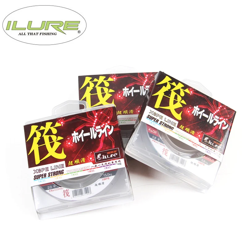 

Ilure Braid Fishing Line 100m Strong PE Fishing Line 8 Strands Braided Multifilament Fishing Line For Saltwater