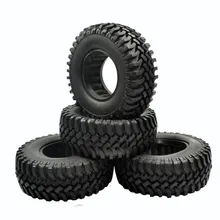 4pcs 100MM Rock Crawler Tires Tyre For 1/10 RC Off-Road Car RC4WD D90 D110 AXIAL SCX10 1.9 Inch Wheel Rim