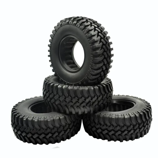 Special Price 4pcs 100MM Rock Crawler Tires Tyre For 1/10 RC Off-Road Car RC4WD D90 D110 AXIAL SCX10 1.9 Inch Wheel Rim