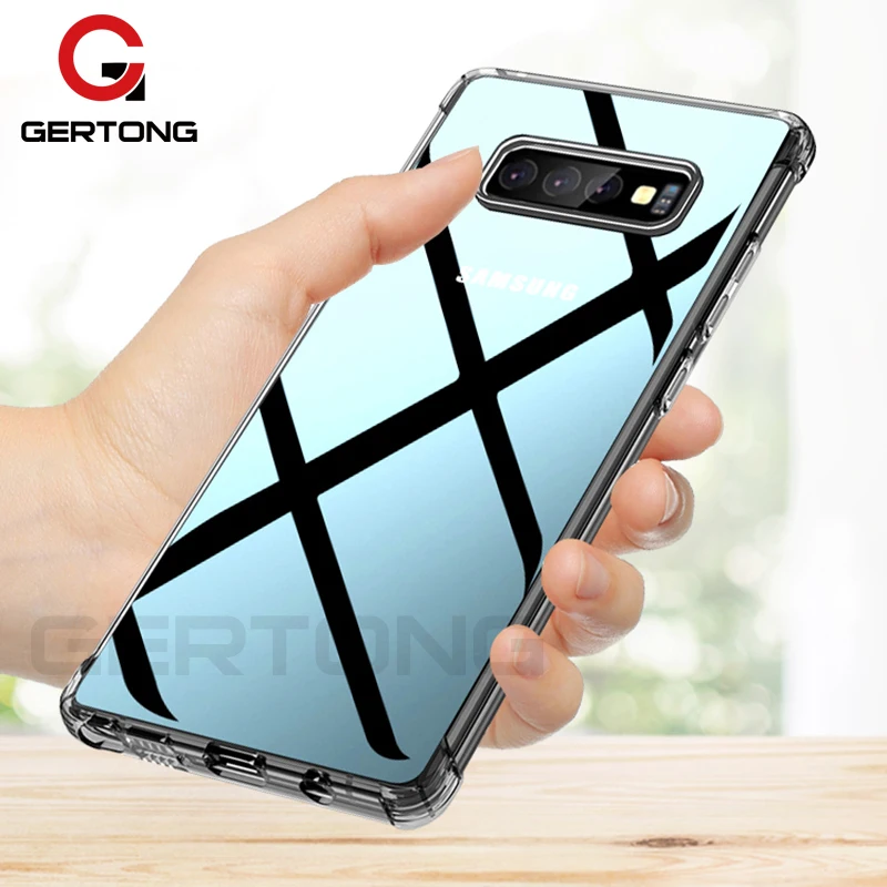 Прозрачный чехол из ТПУ для Samsung Galaxy S10 Plus S10e высокопрозрачный силиконовый