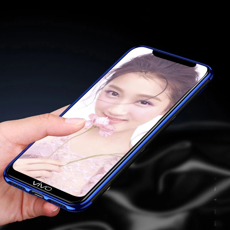 EXUNTON для Vivo V15 V15pro чехол бампер 15 Pro противоударный ультра тонкий прозрачный