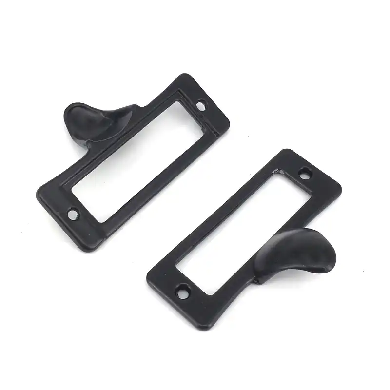 55mm Retro Black Office Library Drawer Tag Frame Label Holder Pull